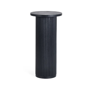 Lulu fluted side table on white background