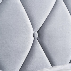 Close-up of a textured gray fabric surface