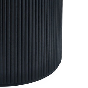 Lulu round dining table base detail on white background