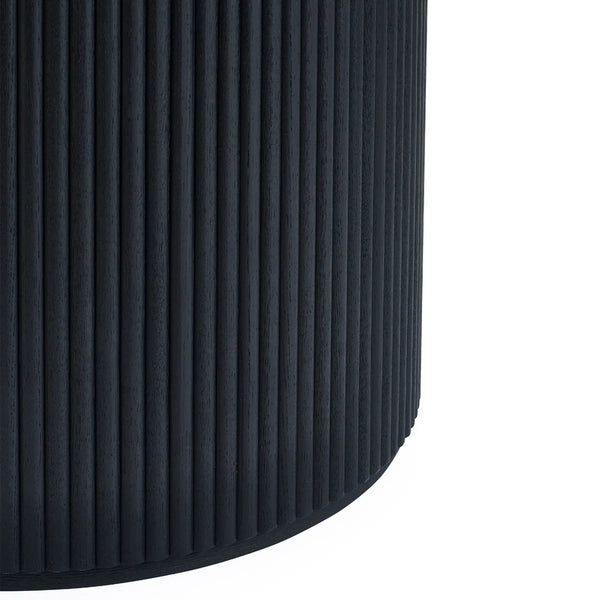 Lulu round dining table base detail on white background