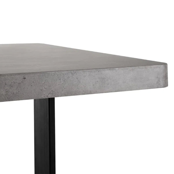 Concrete table top on a white background
