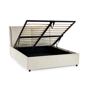 Macau bed frame ottoman open on a white background