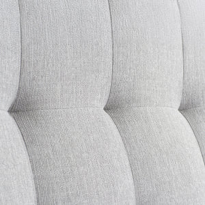 Close-up of a textured gray fabric surface