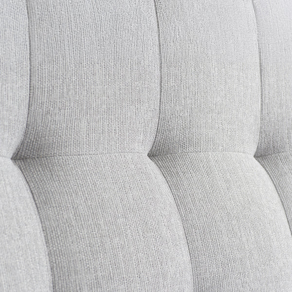 Close-up of a textured gray fabric surface