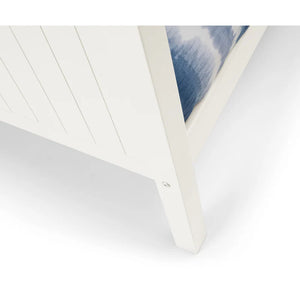 Manville white bunkbeds leg details white background