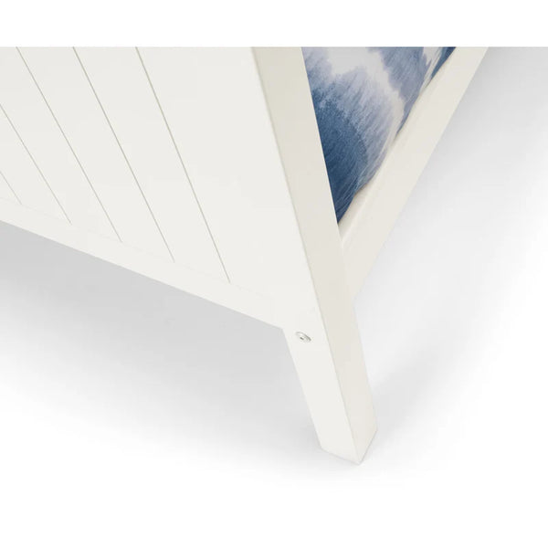 Manville white bunkbeds leg details white background