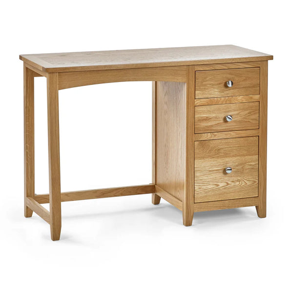 Michigan single pedestal dressing table on a white background