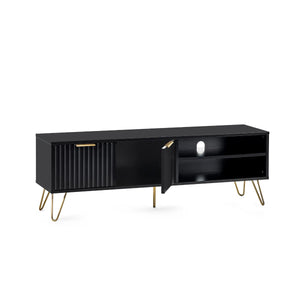 Moraine TV unit door open on white background