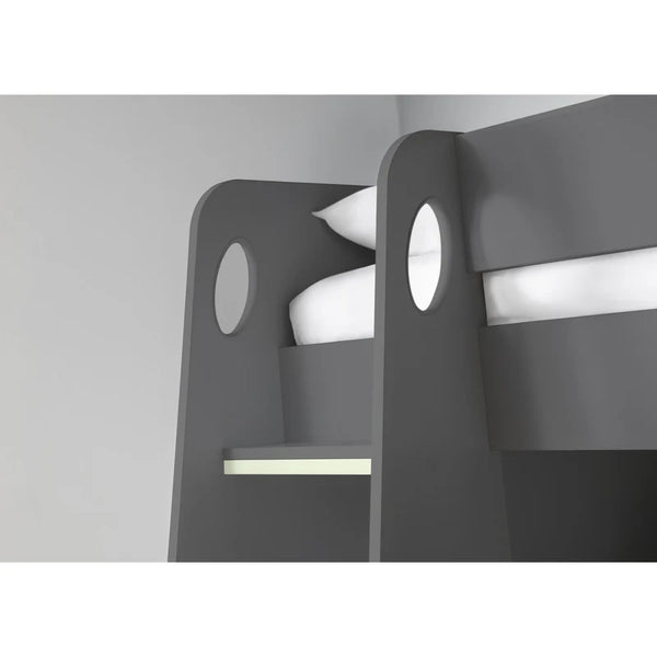 Nevada anthracite gaming bed ladder detail