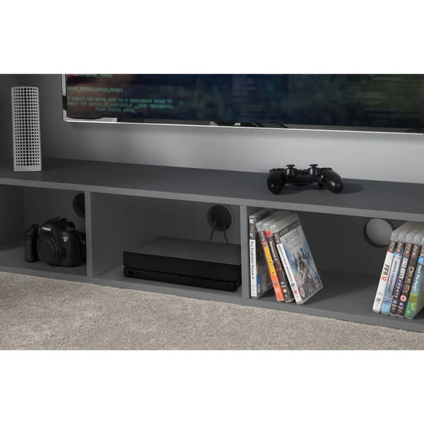 Nevada anthracite gaming bed shelf detail