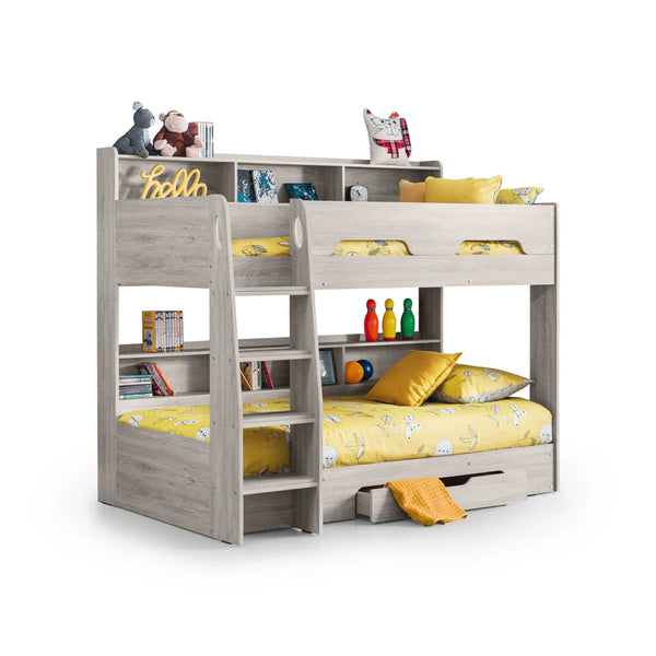 Omega grey oak high sleeper white background