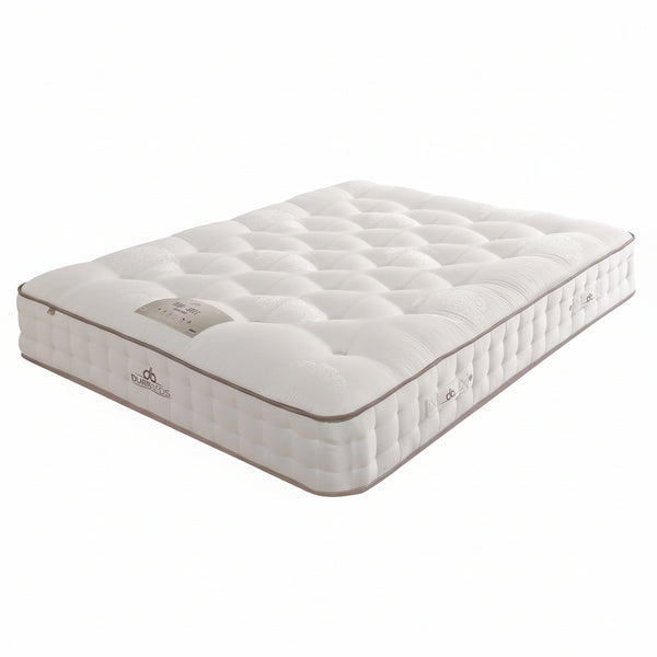 Mattress with a brand logo on a white background