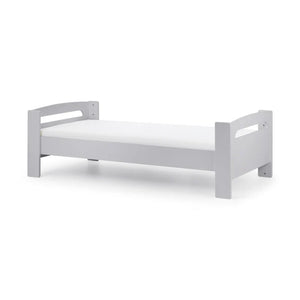 Philadelphia grey bed frame white background