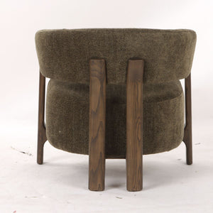 Ronda armchair back detail white background