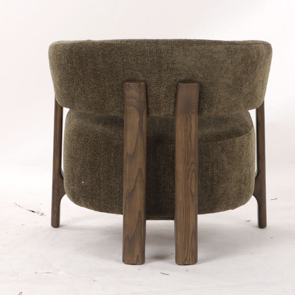 Ronda armchair back detail white background