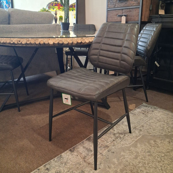 Ex-Display Round Glass Top Cork Table + 4 Chairs