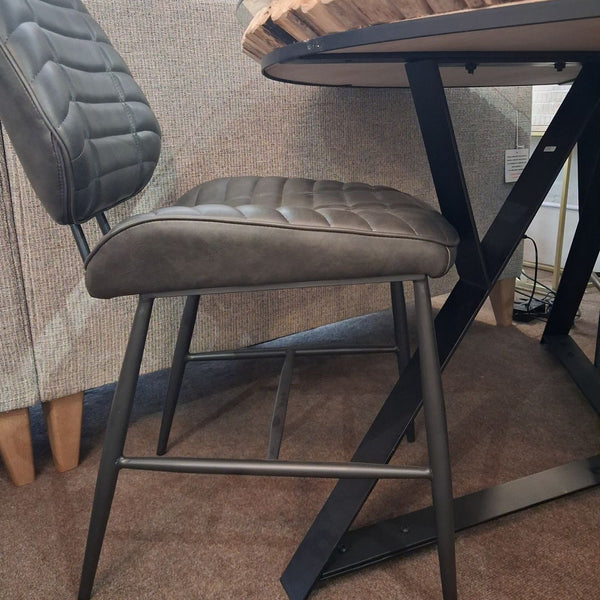 Ex-Display Round Glass Top Cork Table + 4 Chairs