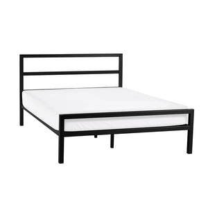 Sarum black bedframe white background