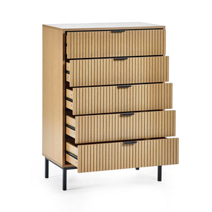 Seville_5 drawer chest open drawers
