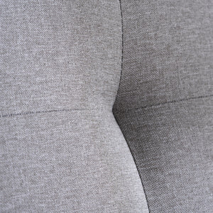 Close-up of gray fabric with a slight texture