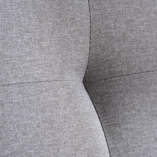 Close-up of gray fabric with a slight texture