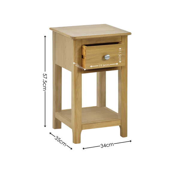 Somerton 1 Drawer Bedside