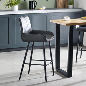 Stirling grey bar stool  roomshot