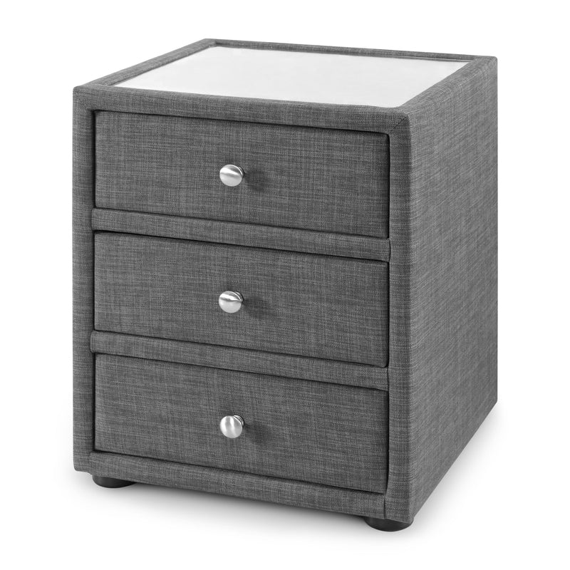Sunnyvale grey upholstered bedside