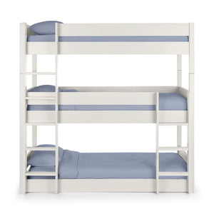 Tulsa triple bunkbed front shot white background