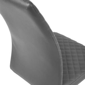 Gray quilted seat cover on a white background