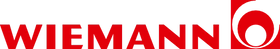 Wiemann logo with red text and a white circle on a white background