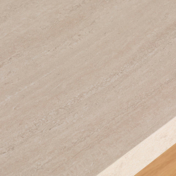 Close-up of a textured beige table top
