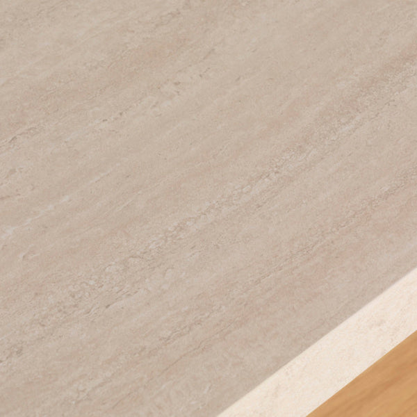 Close-up of a textured beige table top