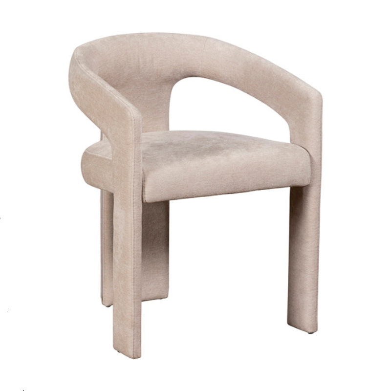 Beige armchair on a white background
