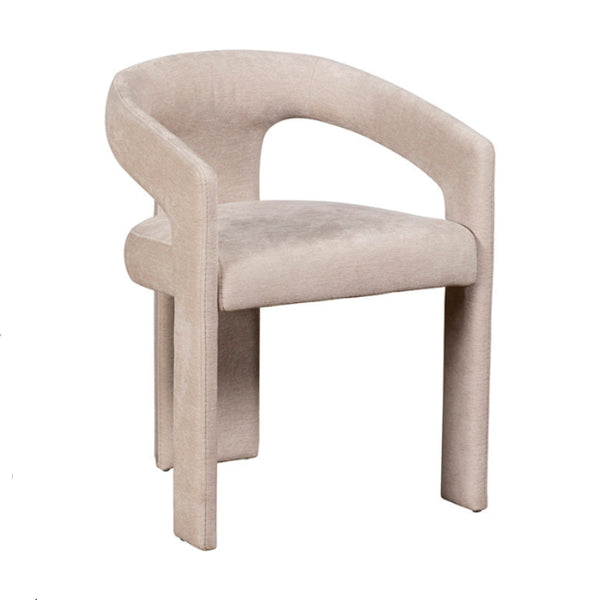 Beige armchair on a white background