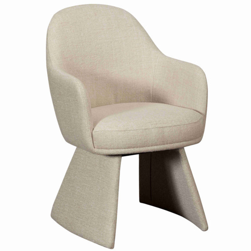 Beige armchair on a white background