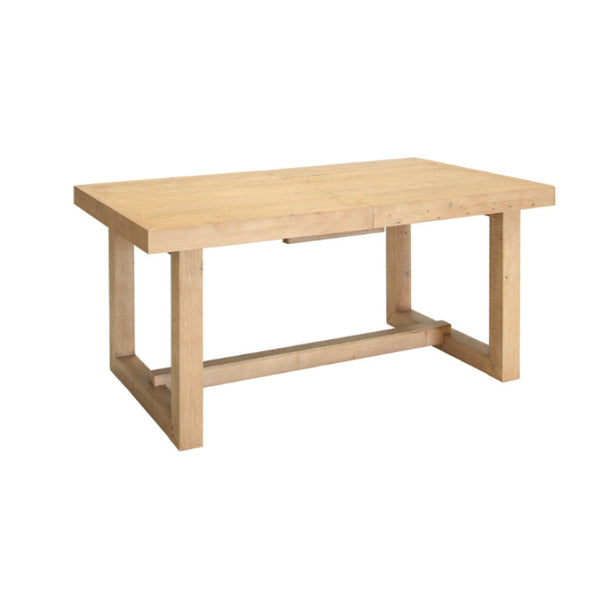 Wooden table on a white background