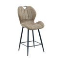 MINK bar stool with black legs on a white background
