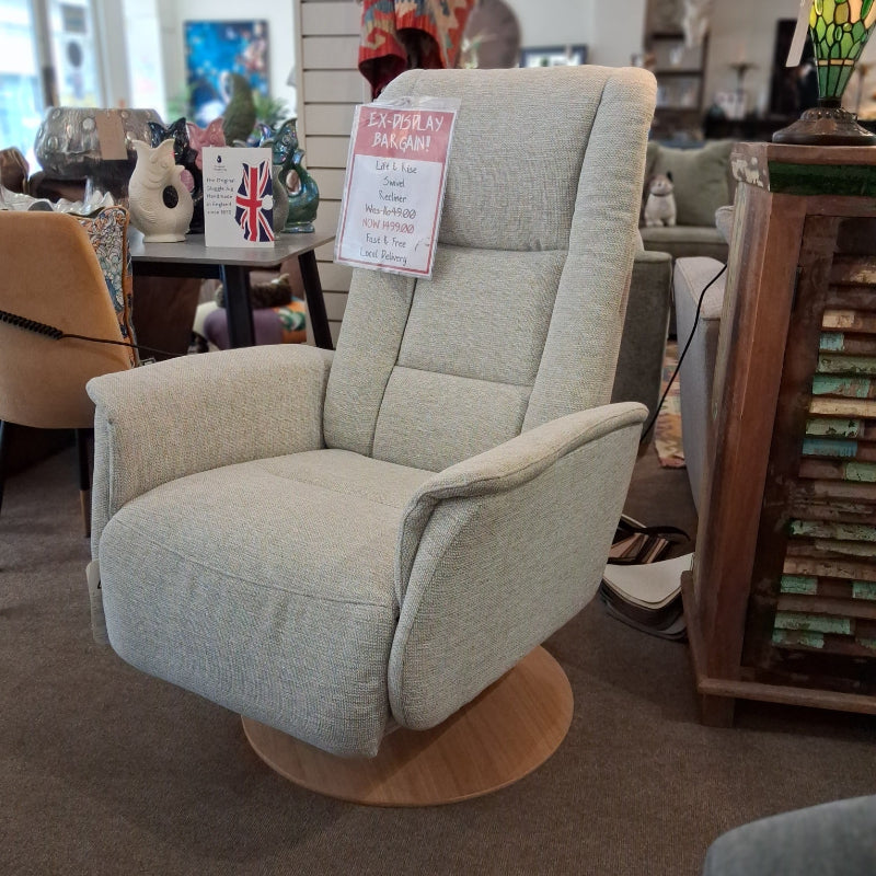 Ex-Display Swivel Lift & Rise Reclining Chair